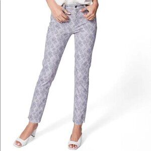 NWT Paige Hoxton High Rise Skinny Snakeskin Print Ankle Jeans Periscope Sz 23